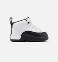 Air Jordan 12 Retro Taxi Infant & Toddler Lifestyle Shoes - White/Black/Taxi