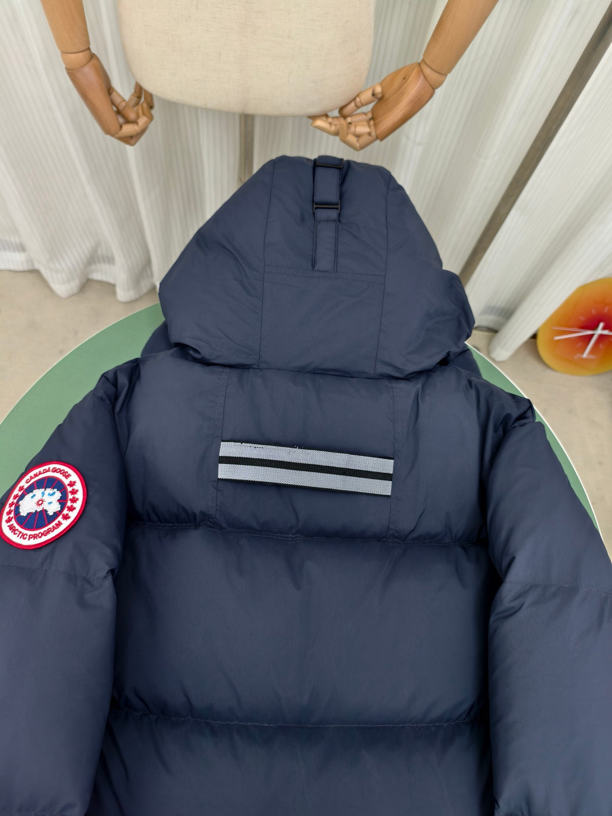 Canada Goose Navy Blue Hooded Puffer Jacket