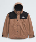 The North Face Tan and Black Color-Block Hooded Jacket