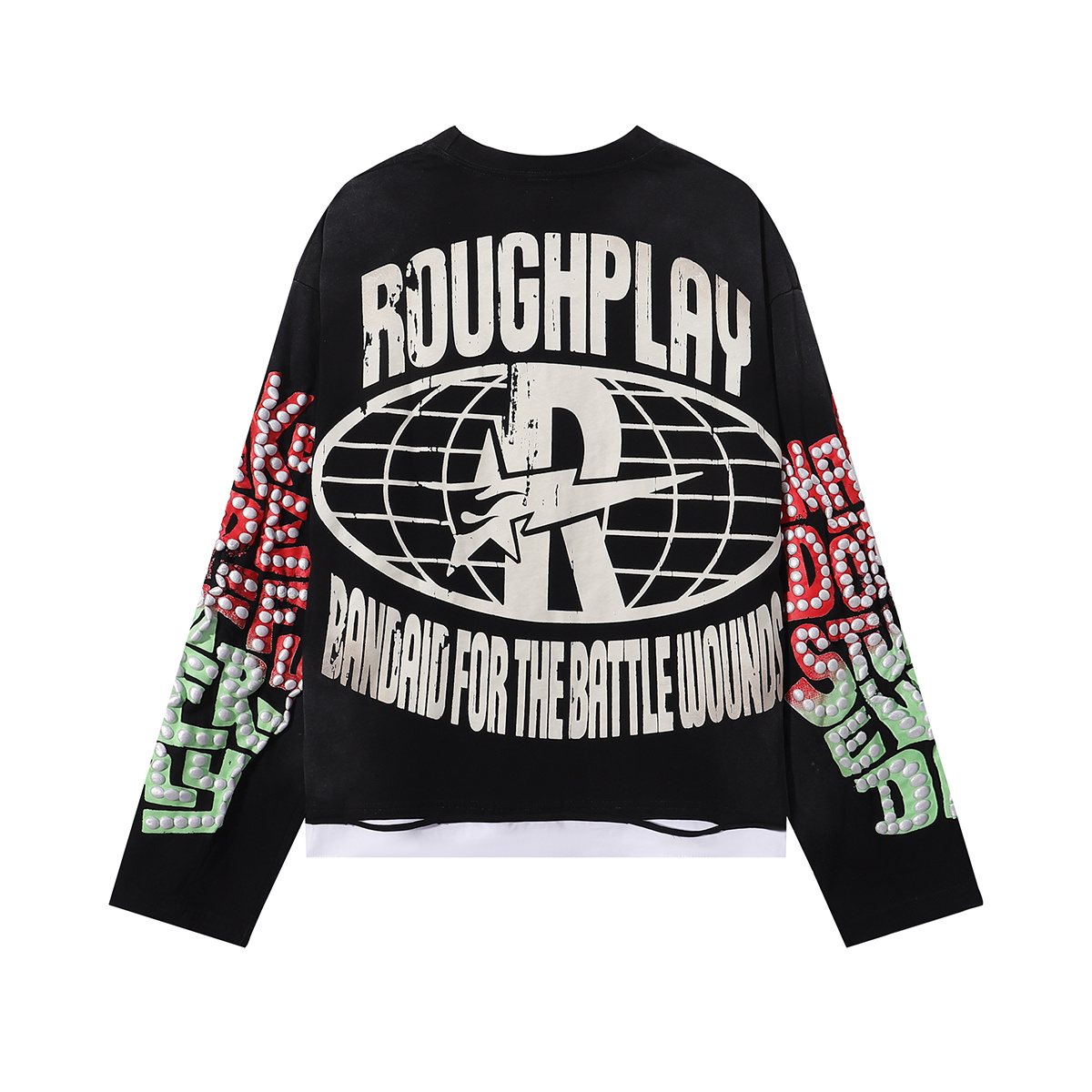 Rough Play Skull & Roses Long-Sleeve T-Shirt