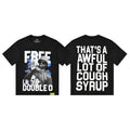 THAT'S A AWFUL LOT OF COUGH SYRUP White & Blue Graphic T-Shirt