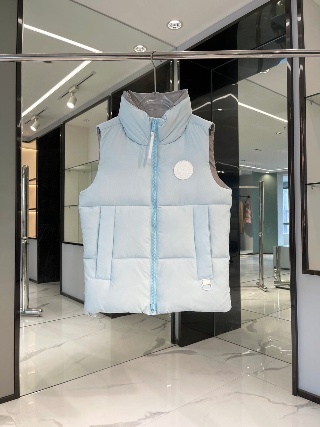 Canada Goose Quilted Ice Blue Puffer Vest