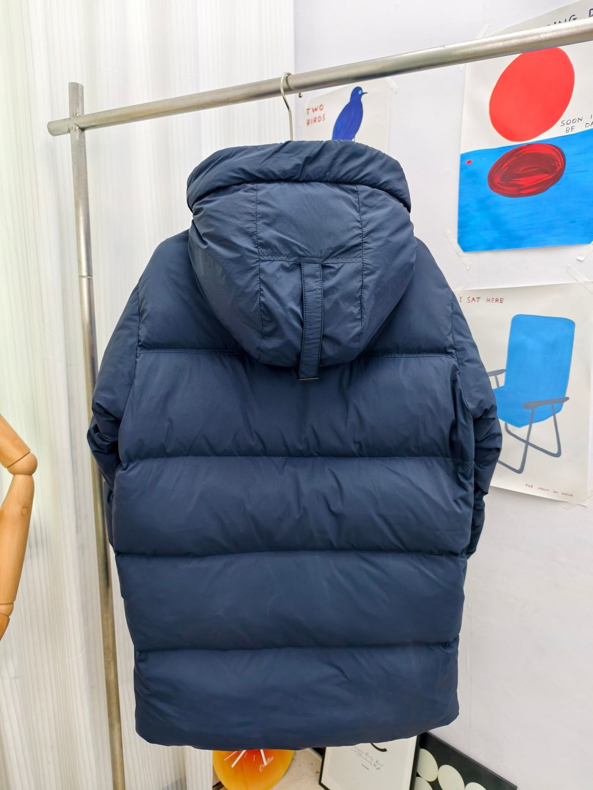 Canada Goose Navy Blue Hooded Puffer Jacket