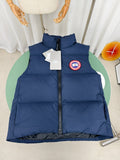 Canada Goose Navy Blue Quilted Stand-Collar Puffer Vest
