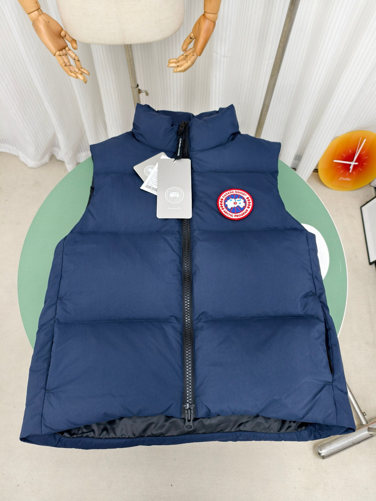 Canada Goose Navy Blue Quilted Stand-Collar Puffer Vest