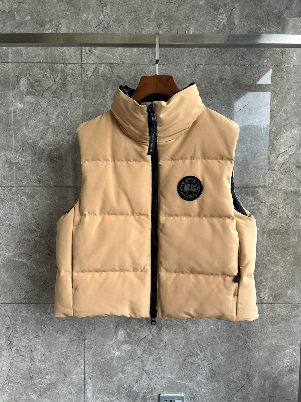 Canada Goose Quilted Sand Beige Puffer Vest