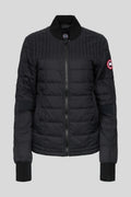 Canada Goose Black Mixed-Quilt Stand-Collar Puffer Jacket