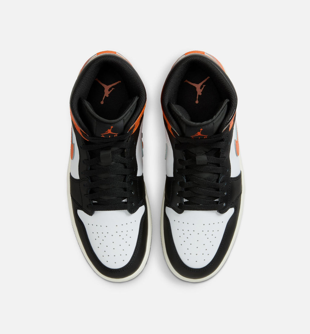 Air Jordan 1 Mid Men's Lifestyle Shoe – Starfish/White/Sail/Black