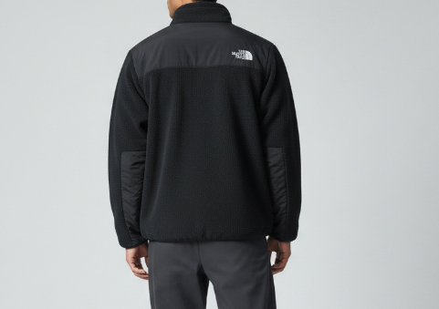 The North Face Black Stand-Collar Fleece Jacket