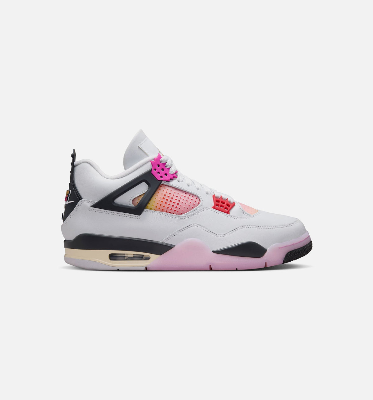Air Jordan 4 Retro Comic – Men's Lifestyle Shoe in Off White/Fire Pink/Anthracite