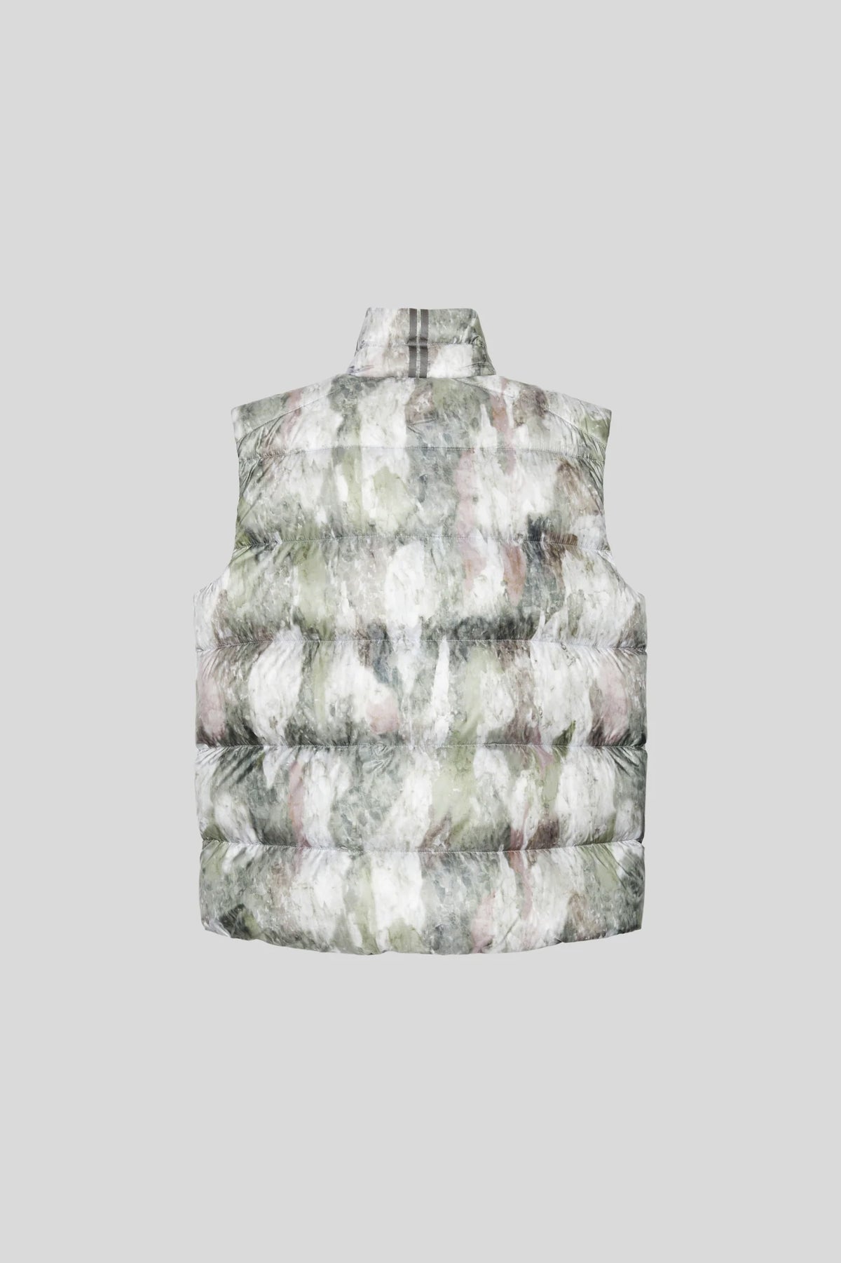 Canada Goose Sage Green and White Abstract Print Puffer Vest