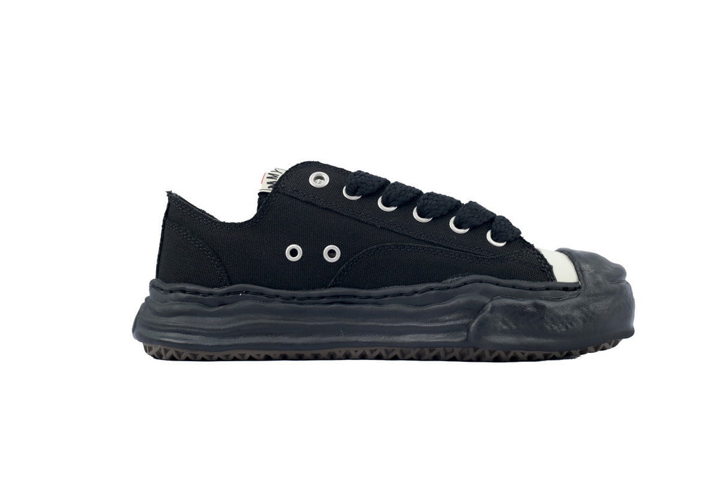 Maison Mihara Yasuhiro Hank OG Sole Canvas Low Black NO.786 A05FW702