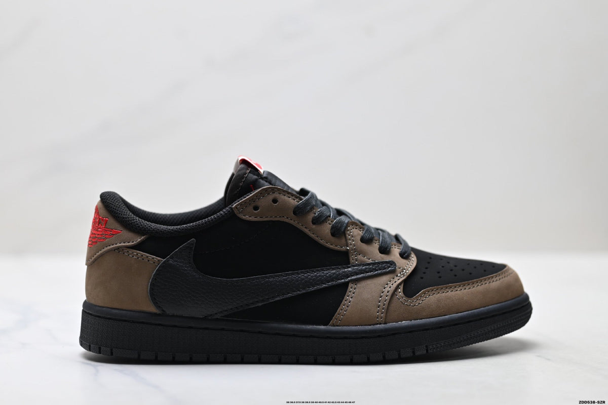Nike Low-Top Sneakers Black Brown Unisex Style 30