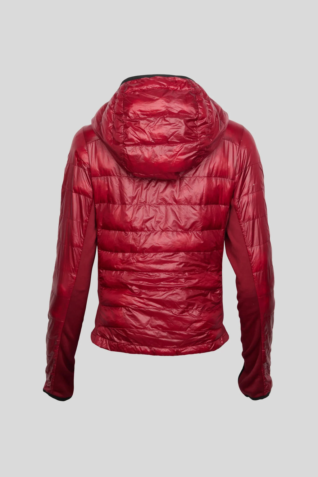Canada Goose Glossy Red Hooded Puffer Jacket