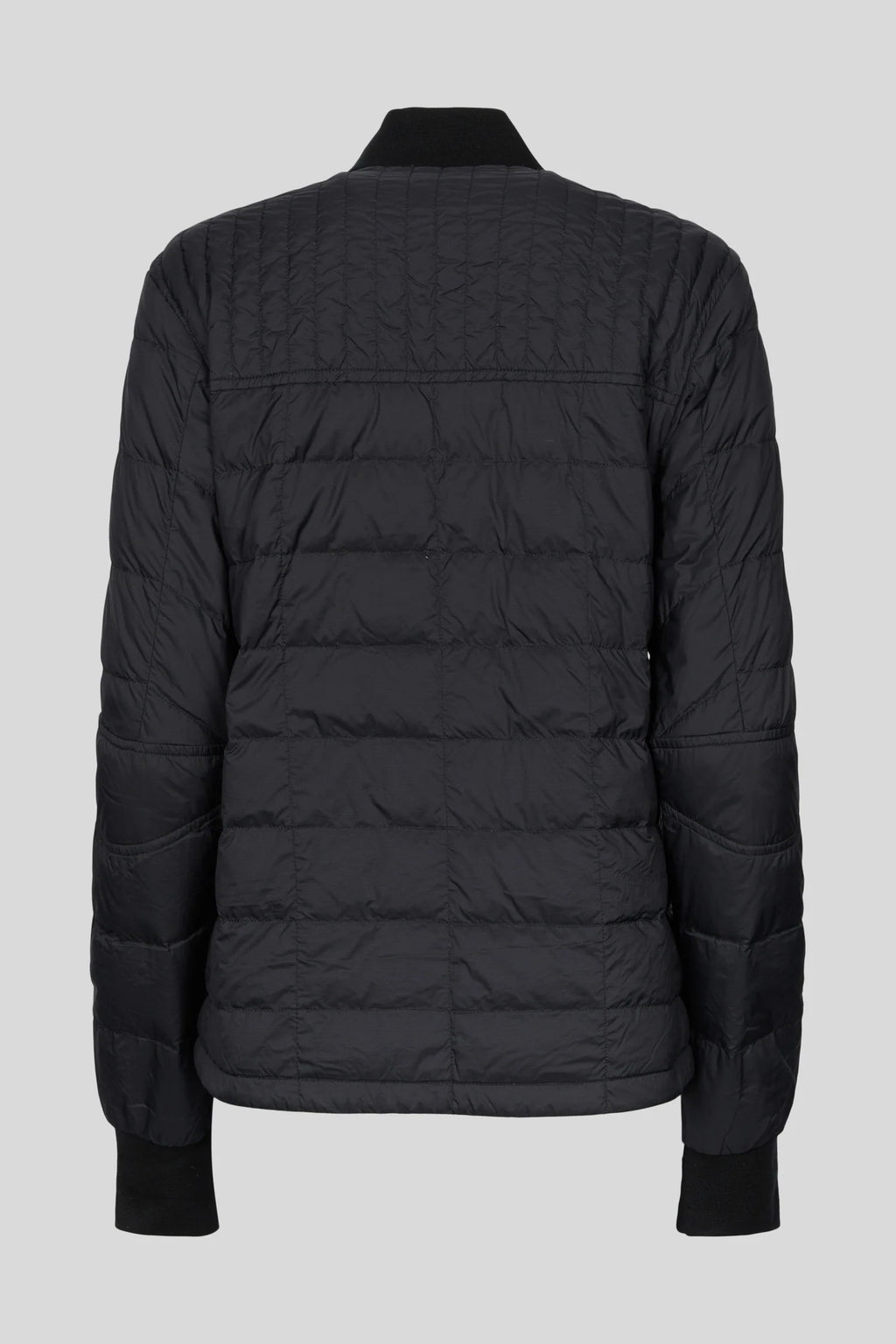 Canada Goose Black Mixed-Quilt Stand-Collar Puffer Jacket