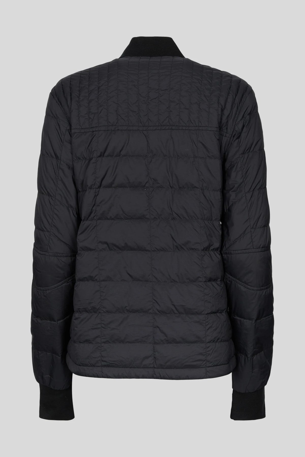 Canada Goose Black Mixed-Quilt Stand-Collar Puffer Jacket