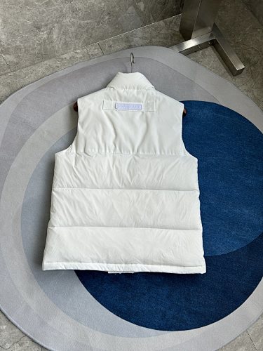 Canada Goose White Quilted Puffer Vest