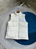 Canada Goose White Quilted Puffer Vest