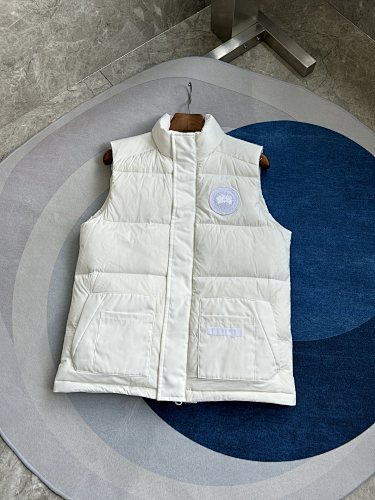 Canada Goose White Quilted Puffer Vest