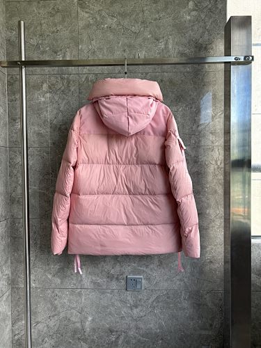 Canada Goose Dusty Pink Hooded Puffer Jacket with Tonal Logo Patch