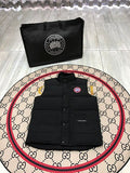 Canada Goose Black Quilted Puffer Vest with Logo Patch