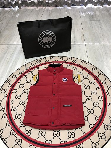 Canada Goose Quilted Red Puffer Vest