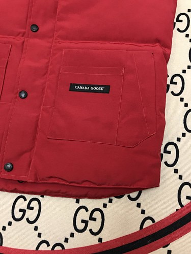Canada Goose Quilted Red Puffer Vest