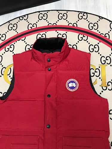 Canada Goose Quilted Red Puffer Vest