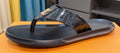 Louis Vuitton Men's Crocodile-Embossed Thong Sandals