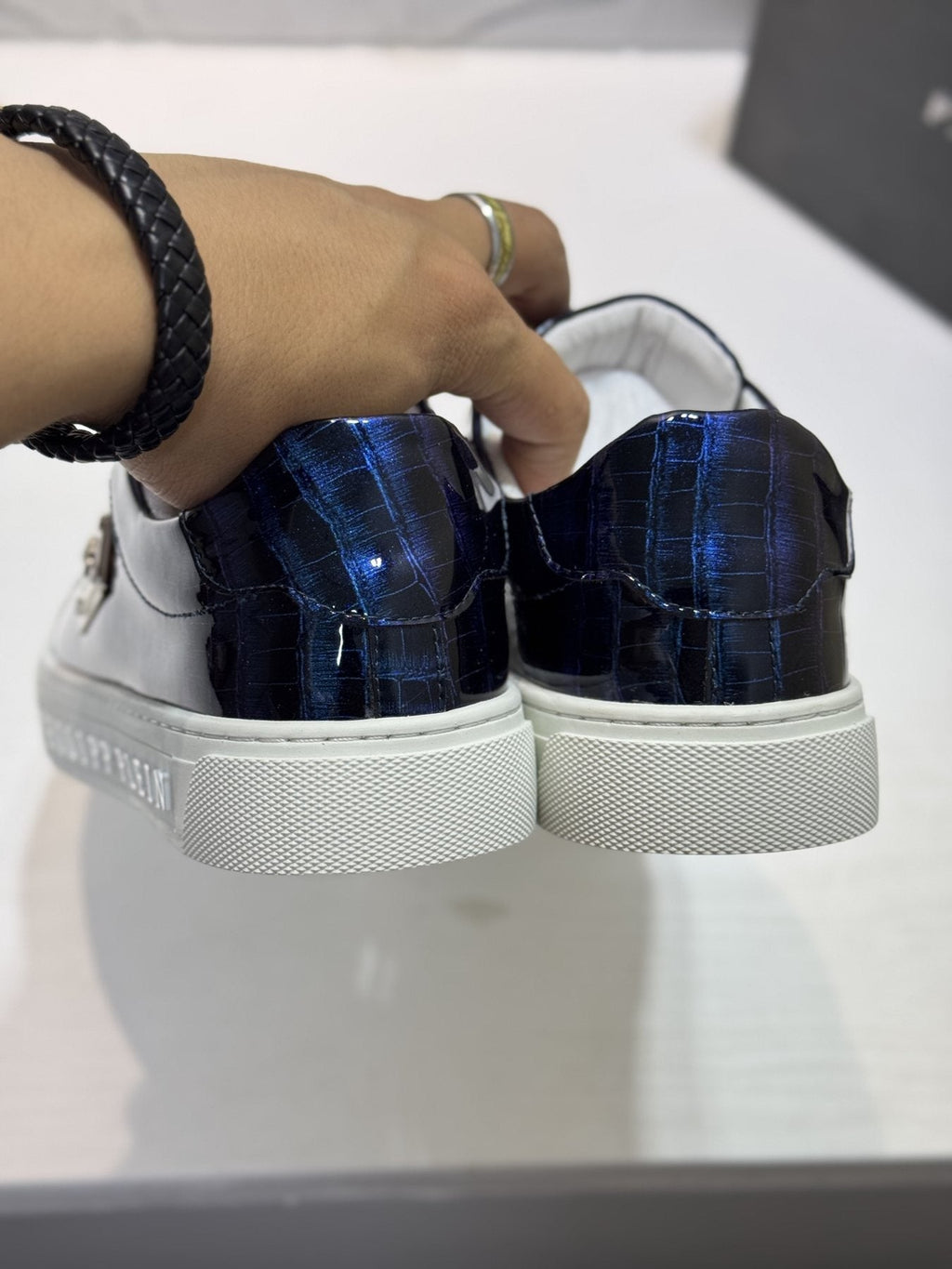 Philipp Plein Men's Textured Low-Top Sneakers - Textured Patterned Upper