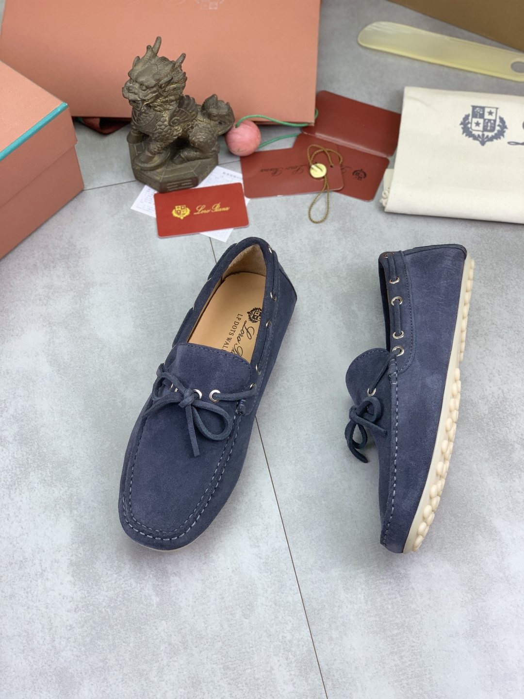 Loro Piana Suede Driving Shoes