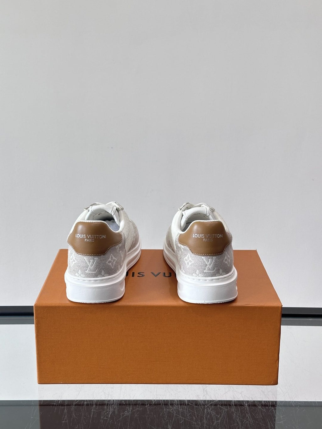 Louis Vuitton Men's Monogram Panel Low-Top Sneakers - Padded Collar