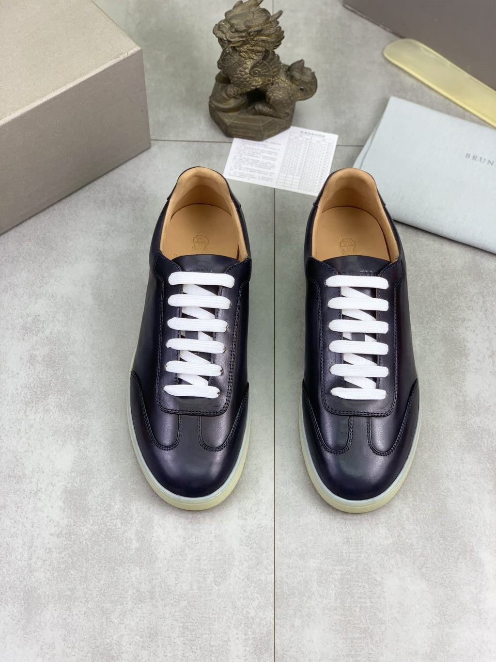 Brunello Cucinelli Leather Low-Top Sneakers