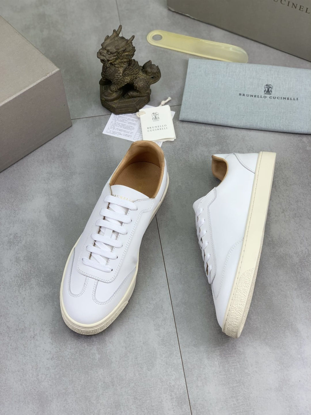Brunello Cucinelli Leather Low-Top Sneakers
