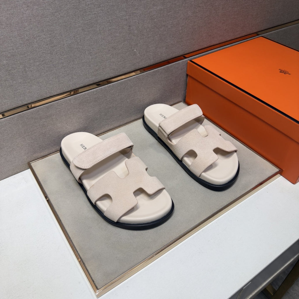 Hermès Cutout Slide Sandals