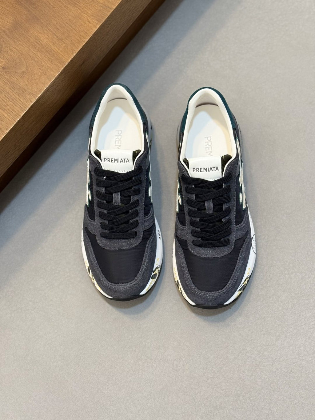 Premiata Men's Paneled Lace-Up Sneakers